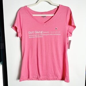 Joe Boxer Girl Gang Graphic Tee Pink Juniors Size‎ XL Short Sleeve NWT Deadstock